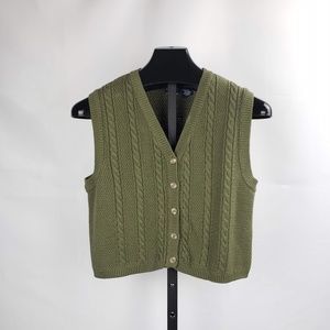 Vintage Cable-Knit Boho Festival Crop Vest